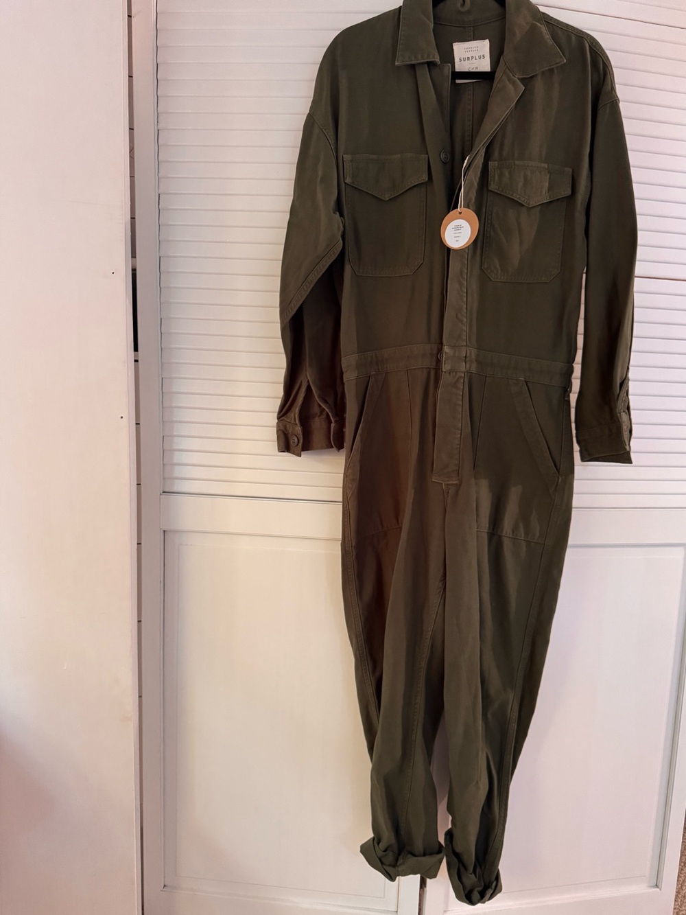 Citizens of Humanity Martha Olive Green Utility Jumpsuit 0052